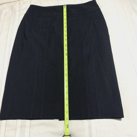White House Black Market Skirt Women's 6 Black Office Career Pencil - Picture 8 of 12